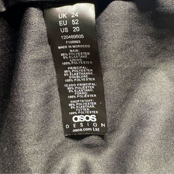 ASOS Curve v wire bardot Black Sweetheart Neckline Ruched Mesh Midi Dress, Sz 20 - Picture 10 of 10